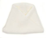 Теплий дитячий набір для дівчинки 1-2-3-4 роки: зимова шапка з 2 помпонами на флісі біла молочна + снуд хомут, фото 5