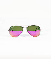 Очки солнцезащитные унисекс Ray Ban RB3025 Grey Vilet-Green Mirror поляризационные