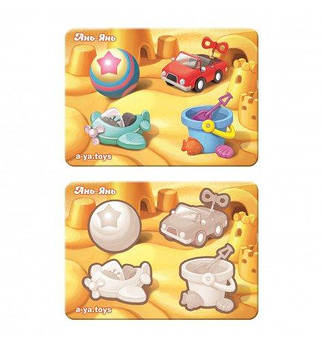 Вкладиші "Іграшки - 1" (фон із підказкою) ПСФ116 G-Rich