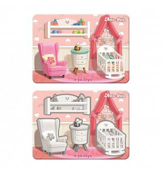 Вкладиші "Меблі - 1" (фон із підказкою) ПСФ120 G-Rich