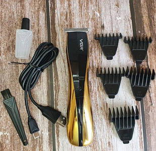 Машинка для стриження VGR V-939, бездротова машинка для стриження волосся, вусів, бороди, акумуляторний тример