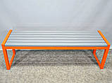 Лавочка без спинки кольорова 1500х400х450мм OL264/1, фото 3