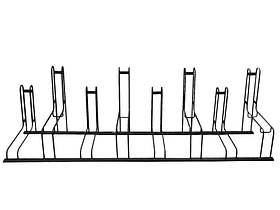 Велопарковка з різними рівнями установки байків