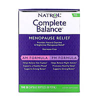 Повний комплекс для полегшення Менопаузи, Complete Balance, Menopause Relief, Natrol, дві баночки по 30 капсул