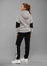 Костюм для дівчаток дитячий спортивний підлітковий зимовий утеплений на флісі Laura Сірий Туреччина на зиму, фото 2