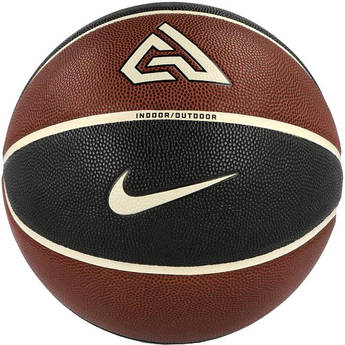 М'яч баскетбольний Nike All Court 8P 2.0 N.100.4138.812.07 G Antetokounmpo Deflated Size 7 Amber, Коричневий,