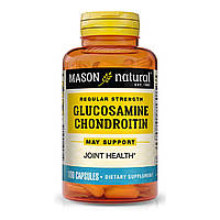 Глюкозамин и Хондроитин, Glucosamine Chondroitin Regular Strength, Mason Natural, 100 капсул