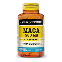 Мака 500 мг, Maca, Mason Natural, 60 капсул