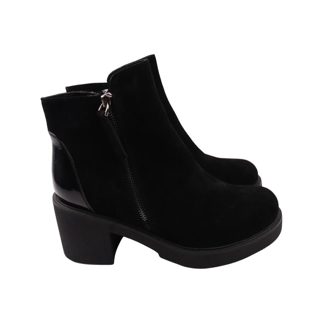 Черевики жіночі Savio чорні натуральна замша, 39, фото 1