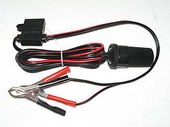 Компресор для авто (20А) Vitol К-13 Перехідник клем/прикурка + запобіжник 2 метри, з кришкою