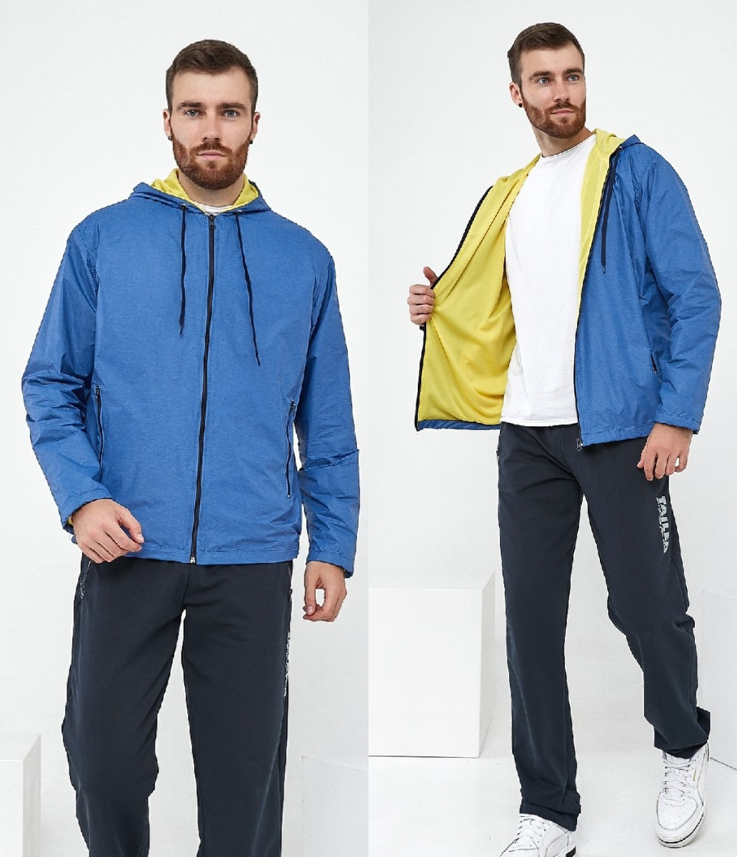 Купить Ветровка мужская, на молнии, с капюшоном, легкая куртка с ...
