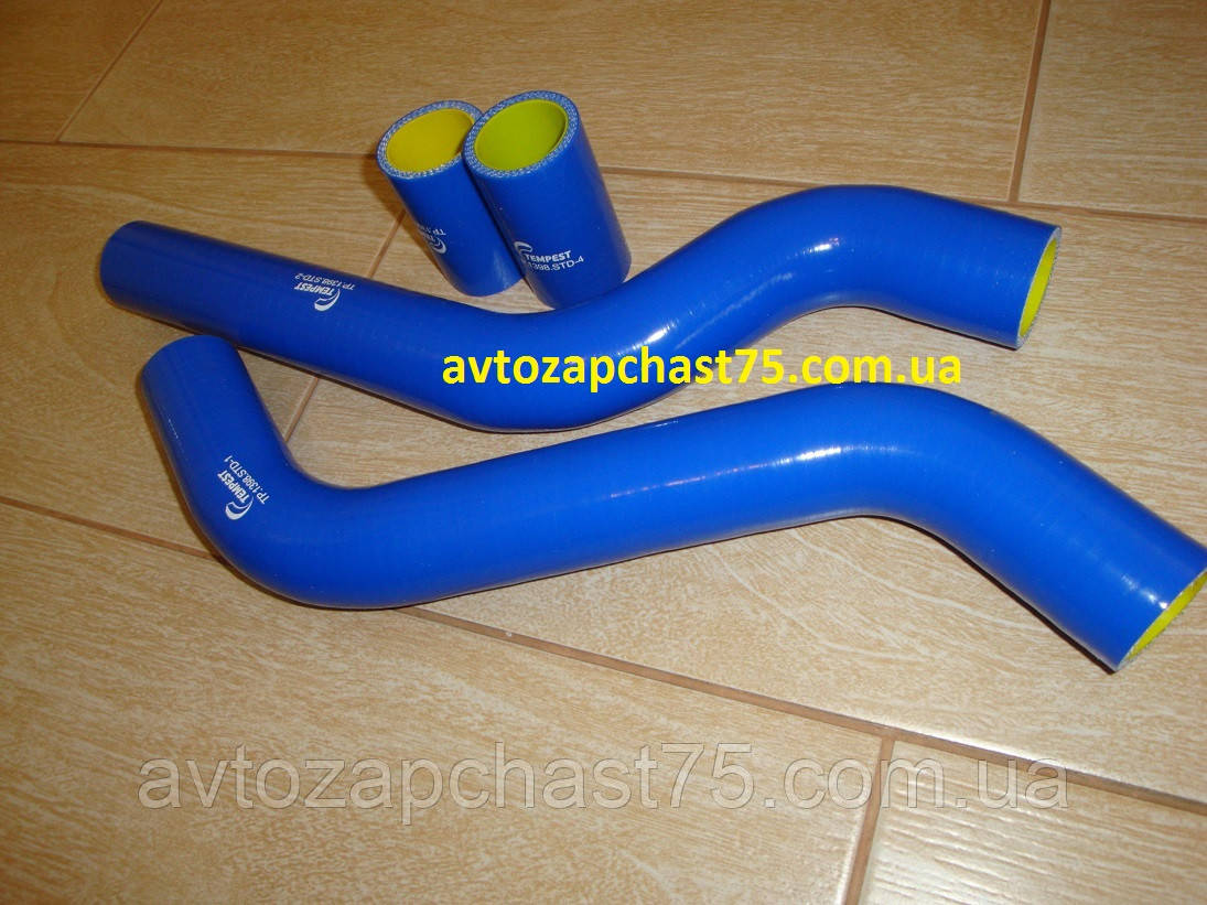 Патрубки силіконові ваз 2108, 2109, 21099 карбюраторний двигун, 4 штуки (Виробництво Tempest, Тайвань), фото 1