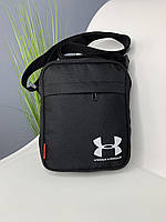 Сумка мужская Under Armour, сумка текстильная спортивна, сумка для мужчин на молнии, сумка повседневная Черная