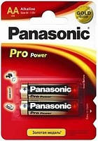 Батарейка Panasonic Pro POWER щелочная AA блистер, 2 шт. (LR6XEG/2BP)