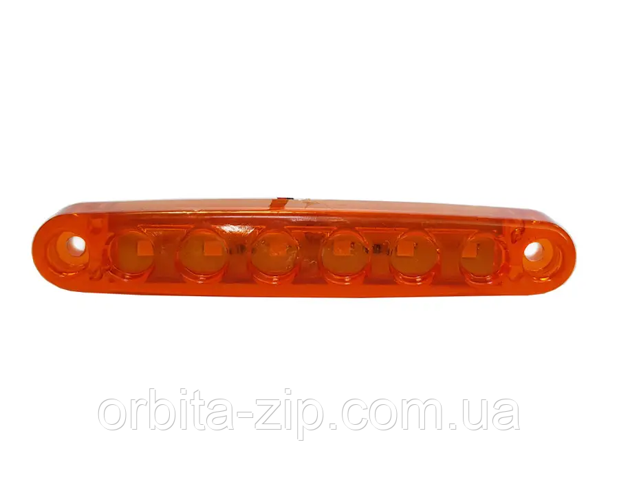 Ліхтар габаритів причепа світлодіодний маркерний жовтий 6 LED (пр-во Туреччина)