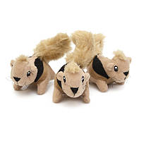 М'які іграшки пискавки для собак Білки 3 штуки Outward Hound Hide-A Refill Animalsl (Аутвард Хаунд)