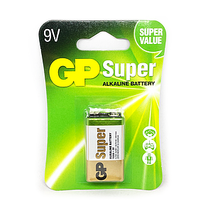 Батарейка 9v (6LF22) GP Super Alkaline (блістер)