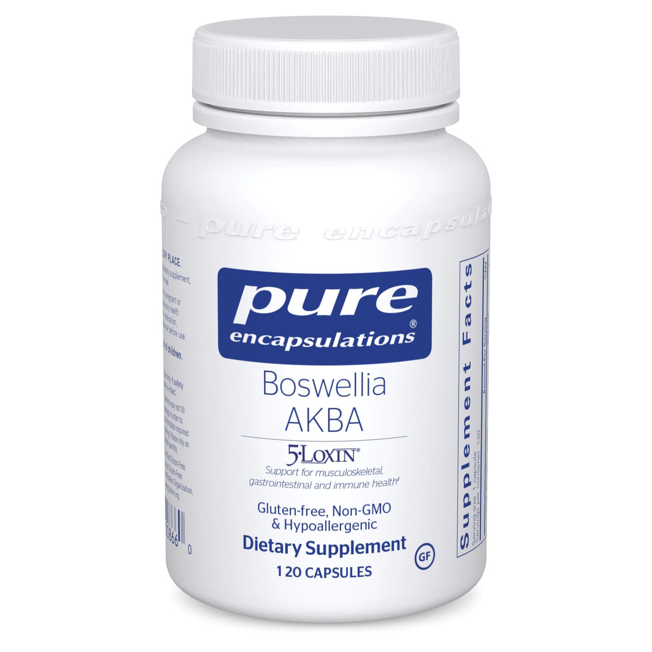 Босвелія АКБА, Boswellia AKBA, Pure Encapsulations для підтримки здоров'я суглобів., 120 капс. BX189