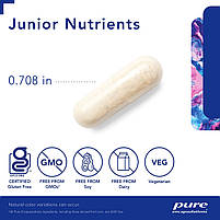 Дитячі Живильні речовини, Junior Nutrients, Pure Encapsulations, 120 капсул BX125, фото 3