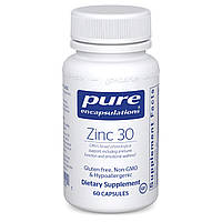 Pure Encapsulations Zinc / Цинк Пиколинат 30мг 60 капсул