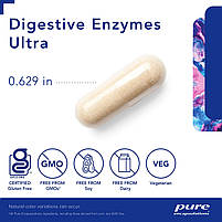 Травні ферменти Ультра, Digestive Enzymes Ultra, Pure Encapsulations, 90 капсул BX095, фото 4