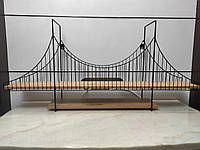 Полка настенная (настольная) Бруклинский Мост в стиле LOFT