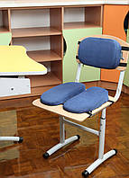 Дитяча ортопедична подушка для сидіння - School Comfort (для дітей віком від 5 до 10 років) синій