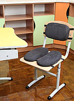 Дитяча ортопедична подушка для сидіння - School Comfort (для дітей віком від 5 до 10 років) графіт