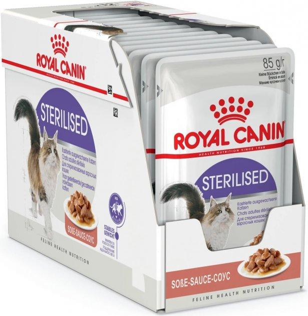 АКЦІЙНИЙ НАБІР Вологий корм Royal Canin Роял Канін STERILISED 85g для котів 9+3шт.
