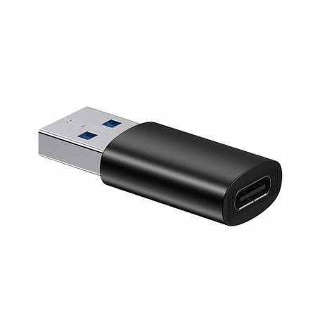 Перехідник (адаптер) Baseus Ingenuity Series Mini OTG USB - Type-C Чорний (ZJJQ000101), фото 1