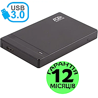 Карман для HDD/SSD 2.5" AgeStar 3UB2P3 USB 3.0, черный, пластиковый, внешний, для жесткого диска и ссд