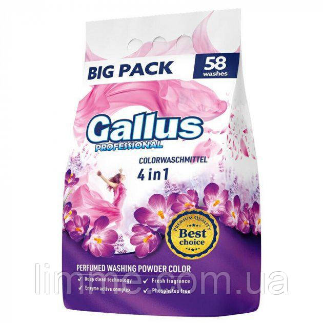 Пральний порошок (професійний) для кольорових речей Gallus Professional Color 4в1 3.2 кг.