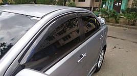 Ветровики / дефлектори вікон для MITSUBISHI LANCER X 2007+ Perflex