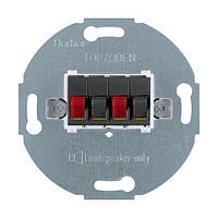 Аудіорозетка для гучномовця, подвійна Berker антрацит (457305)