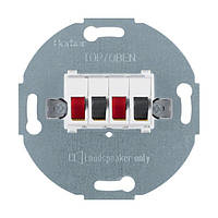 Аудіорозетка для гучномовця, подвійна Berker полярна білизна (457309)