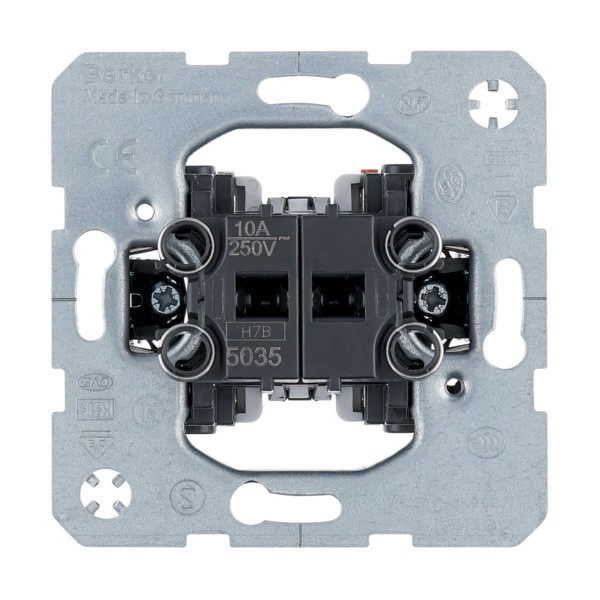 Кнопка 2-клавішна Berker (5035), фото 1