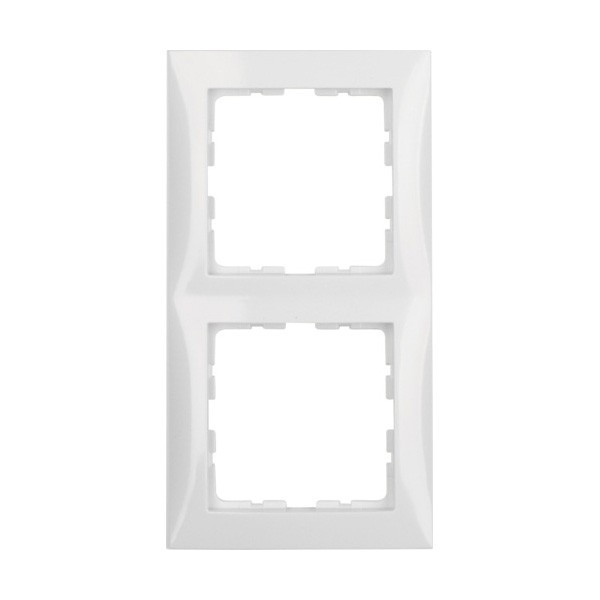 Рамка 2 пости Berker S.1 полярна білизна, глянсовий (10128989), фото 1