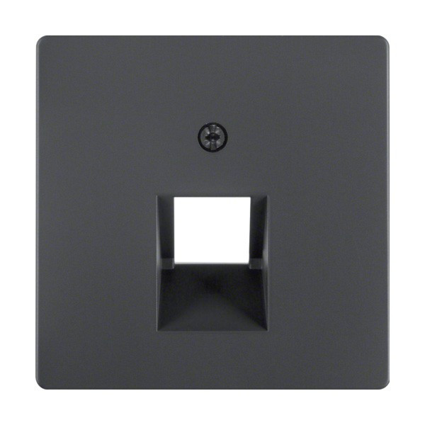 Накладка для комп'ютерної розетки Berker Q.x антрацит (14076086), фото 1