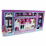 Будиночок для ляльок із меблями фігурками та машинкою для дівчинки від 3 років, фото 2