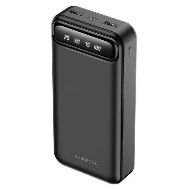 УМБ повербанк Power Bank BOROFONE BJ14A 20000 mAh, 2USB, Type-C, 2A, чорне, фото 1