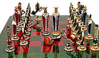 Шахматы от Italfama "Rinascimento Fiorentino" материал дерево размер 51*51 см Цвет зеленый