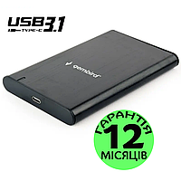 Карман для HDD/SSD 2.5" Gembird EE2-U3S-6 USB 3.1, черный, металлический, внешний, для жесткого диска и ссд