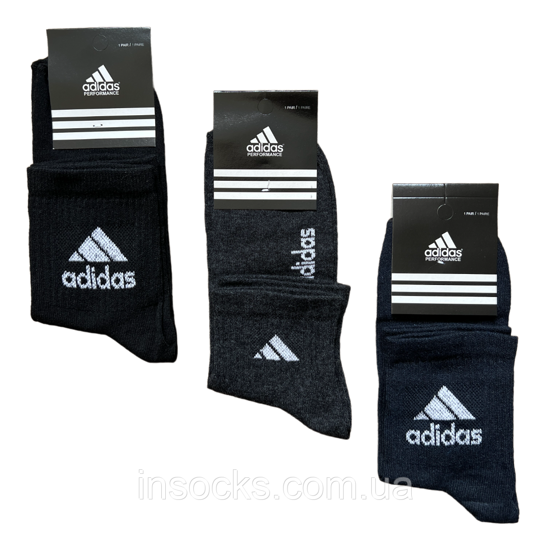 Шкарпетки чоловічі "Adidas". 40-44р. Середньої висоти, теніс, демісезонні.