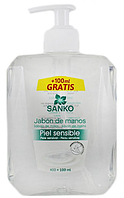Рідке мило Sanko для чутливої шкіри, з дозатором (500мл.)