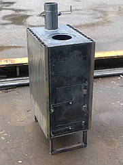 Пекти буржуйка на дровах 6 кВт з радіатором для обігріву приміщення