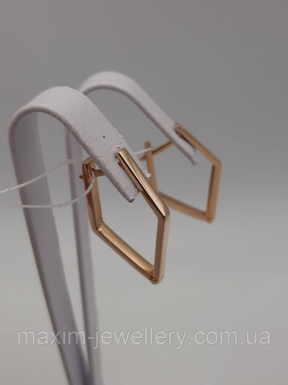 Сережки в червоному золоті, фото 1