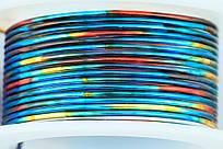 Дріт Artistic Wire, калібр 22/0,64 мм, Multicolor Blue, Red, Gold,  5,5 м