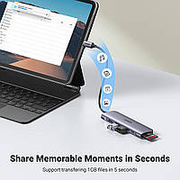 Багатопортовий адаптер-концентратор UGREEN 6-in-1 Хаб USB Ugreen USB-C Hub 6-in-1 Multifunctional HUB UGREEN, фото 6