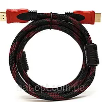 Кабель HDMI-HDMI 1,5 м тканевый Logic@Power