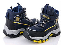 Дитячі зимові термоботинки для хлопчиків на липучці